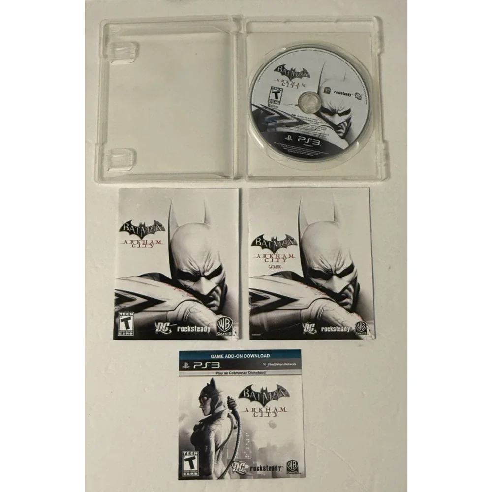 PS3 Batman Arkham City (Sony PlayStation 3, 2011) Manual / Inserts Included